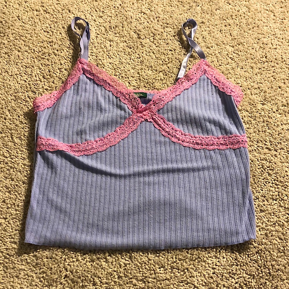 Pink and purple crop top